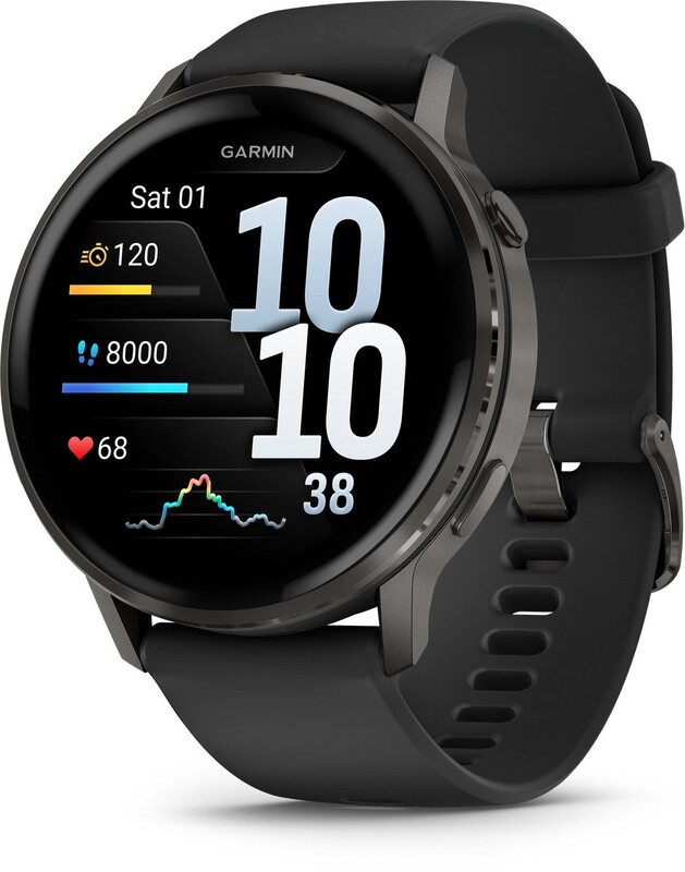 Garmin Venu 4 - Montre connectée multisport - 41 mm - AMOLED - Gris ardoise/Noir