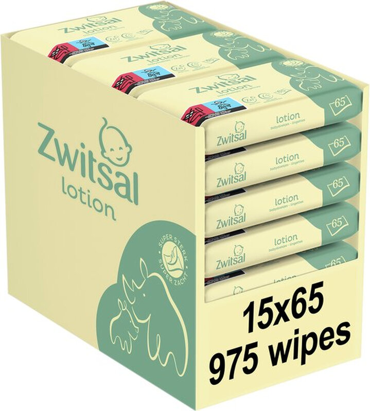 Zwitsal Billendoekjes Lotion 975 doekjes (15 x 65)