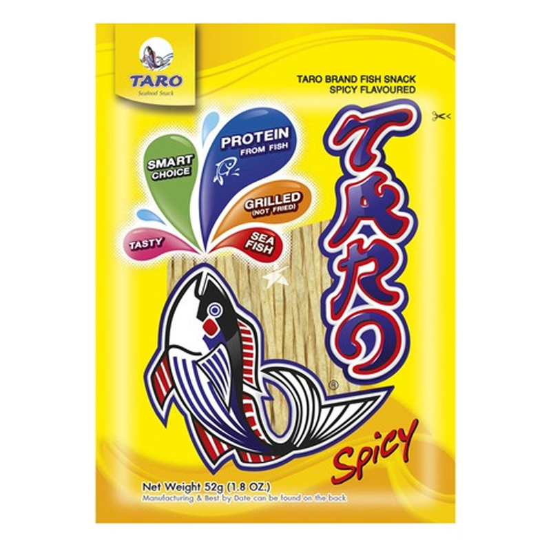 Taro Light Fish Snack Spicy Flavoured 52G