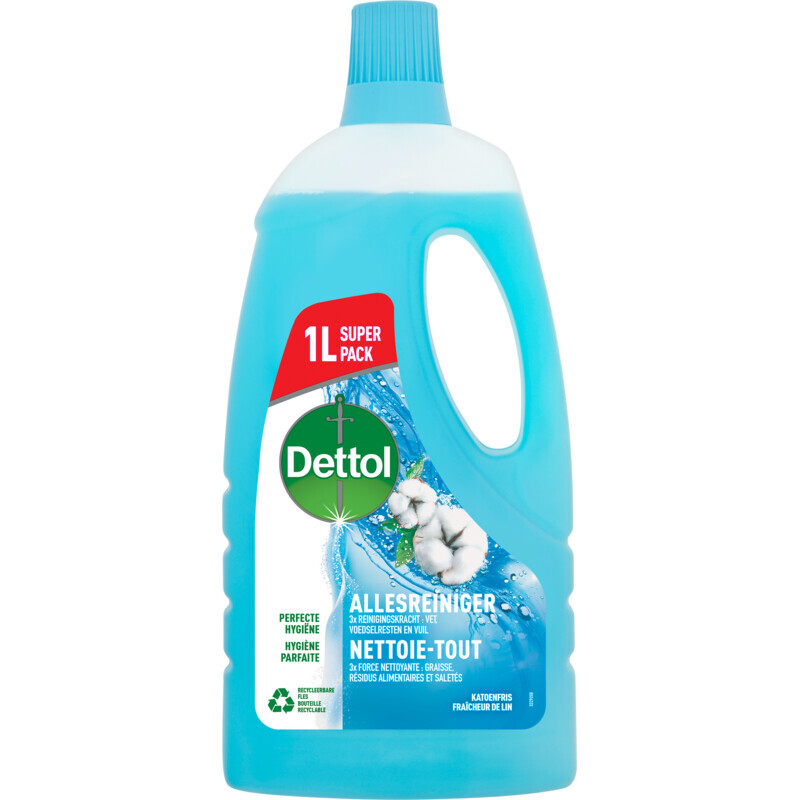 Dettol Nettoyant multi-usages Dettol Power & Fresh Cotton Fresh 1000 ml