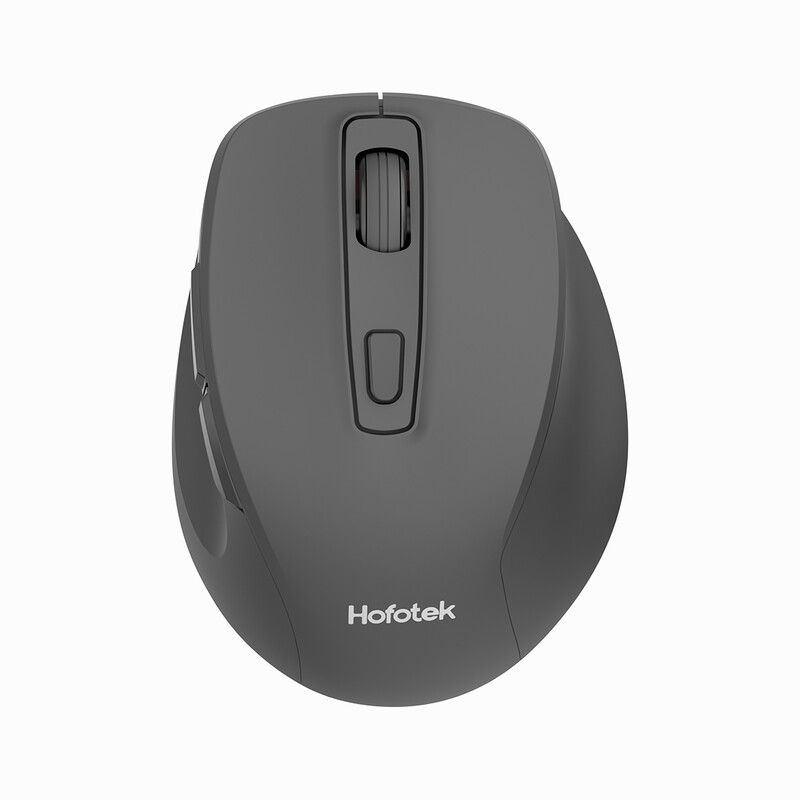 HOFOTEK M308 2.4G Silent Office Mouse - Adjustable Multi-Level DPI, Ergonomic Business Black, Multi-System Compatible