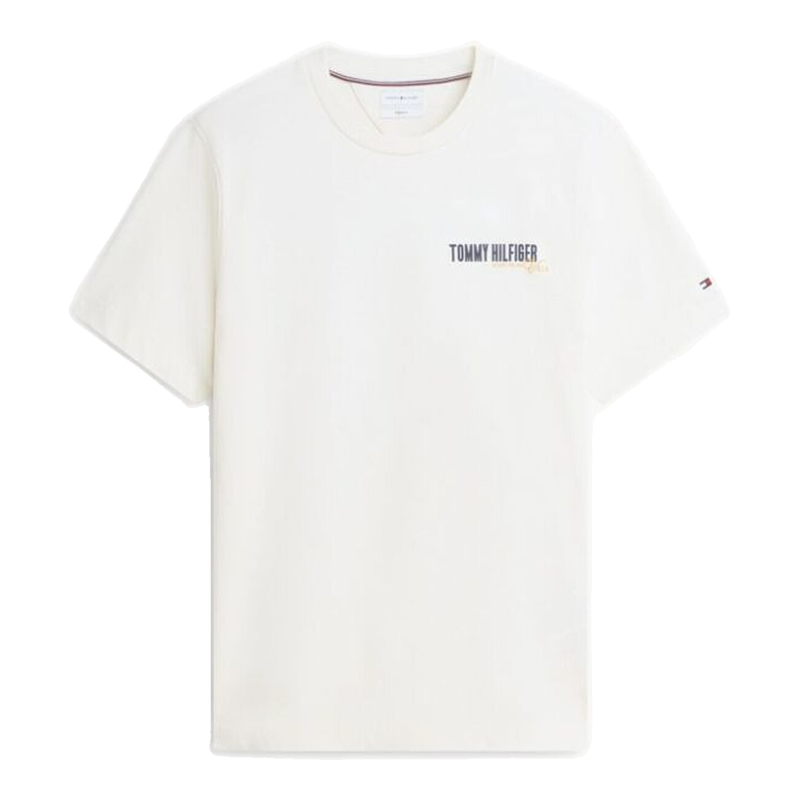 Tommy Hilfiger Back Graphic Jersey T-Shirt - Ivory Petal