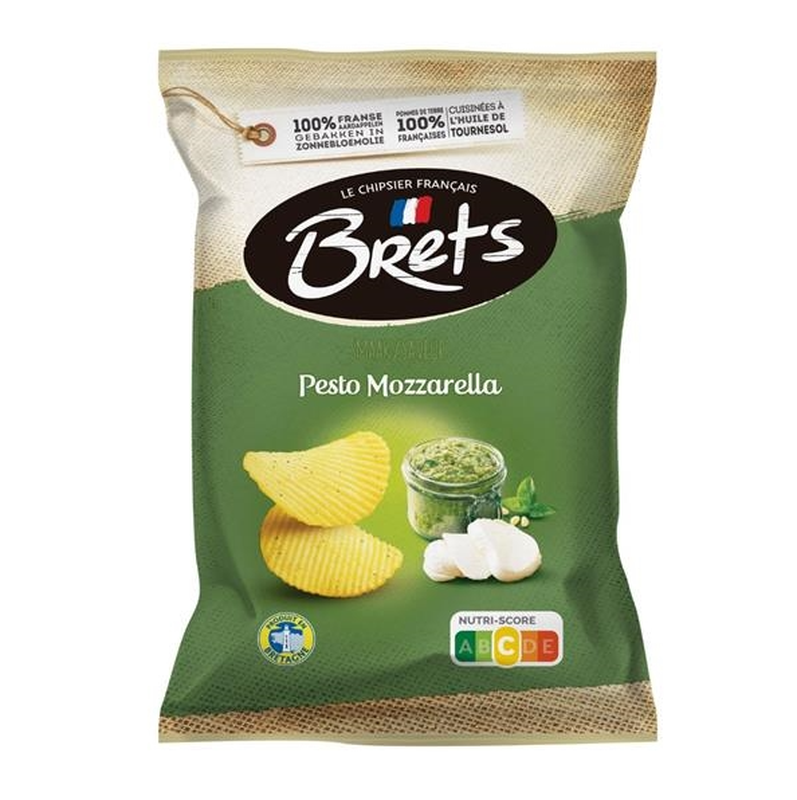 Brets Pesto Mozzarella Chips - 125 g