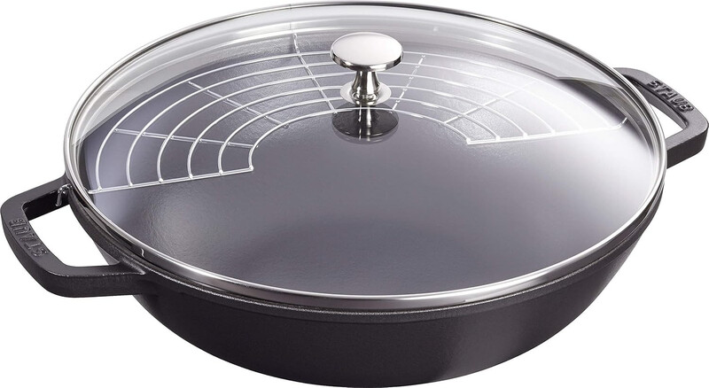 STAUB gietijzeren wokpan - 30 cm, grafiet/grijs