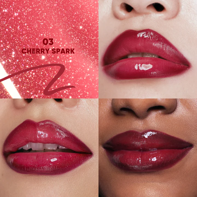 JUDYDOLL PEEL OFF STAIN AND PLUMPING OIL DUO 03 CHERRY SPARK LIPS