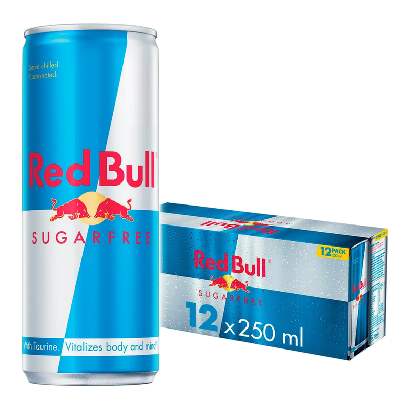 Red Bull Girls Sugarfree Energy Drink 250Ml 12 Pack