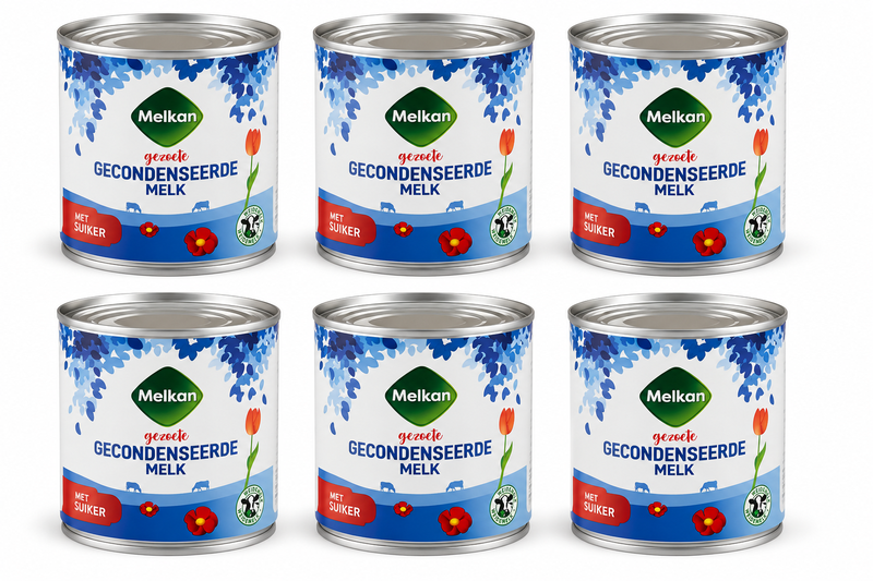 Melkan Gezoete Gecondenseerde Melk – 6 x 397 g