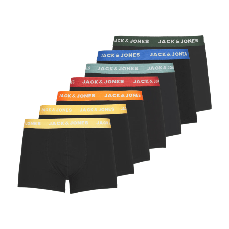 Caleçons Jack & Jones Homme Caleçon Paquet de 7 JACVITO SOLID EU - vue 3