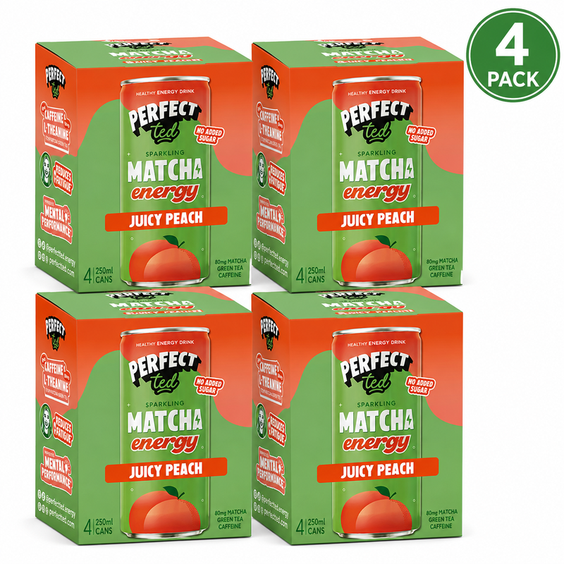 PerfectTed Energy Juicy Peach 4x250ml (4 Packs)