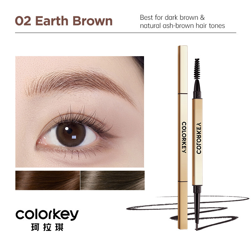 COLORKEY Sculpting Eyebrow Pencil 02 Earth Brown 0.07g