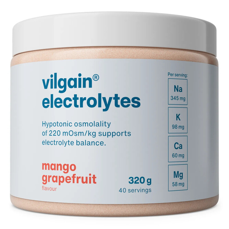 Vilgain Light Electrolytes Mango & Grapefruit Hydration Support Powder Flavour - 320G