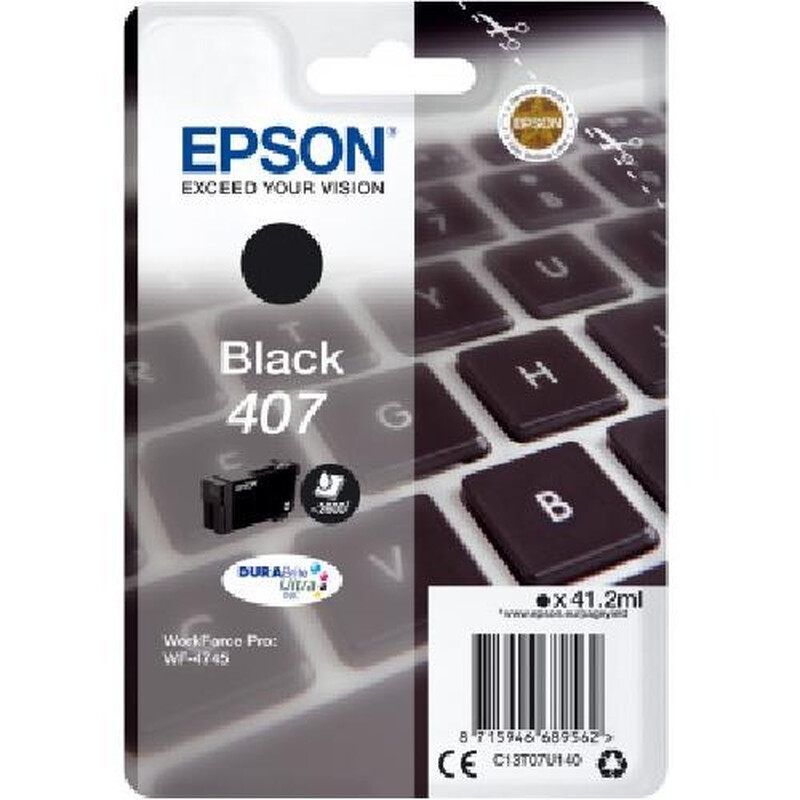 Epson WF-4745 inktcartridge 1 stuk origineel hoog (XL) rendement zwart
