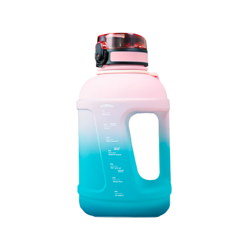 BUFFi5 JOY sportkookpan met grote capaciteit, 1600 ml, roze-blauw kleurverloop