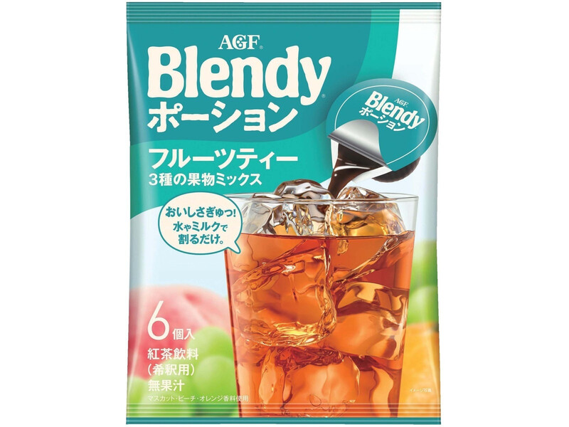 JP AGF Konzentrierter Früchtetee-Mix 3 Geschmacksrichtungen  6 Stück 108 g