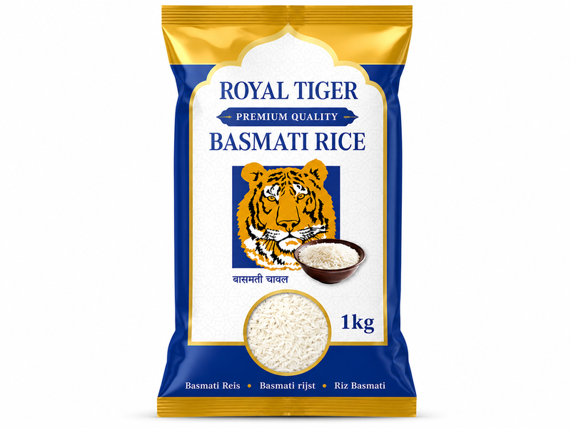 Royal Tiger Basmatirijst van premium kwaliteit 1 kg