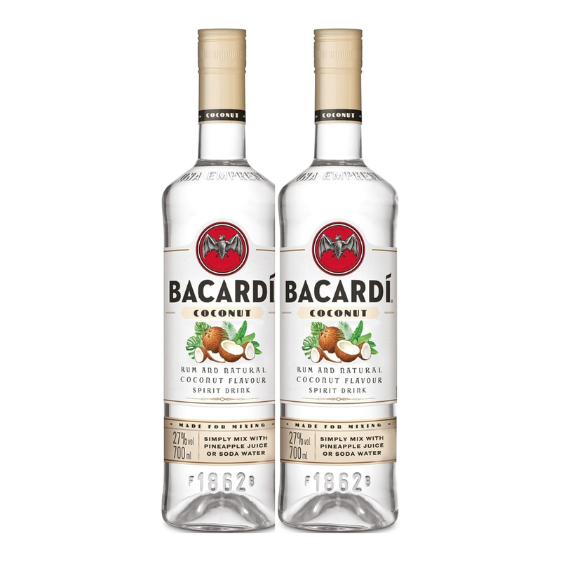 2 x Bacardi Coconut, 70cl