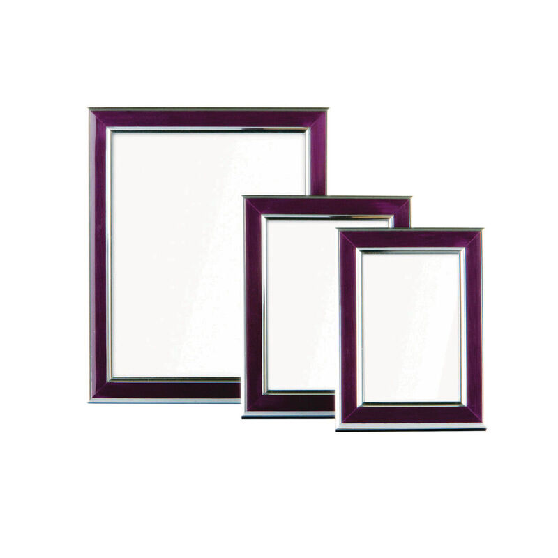 Premier Housewares Opulence Bilderrahmen - Set mit 3, lila & silber