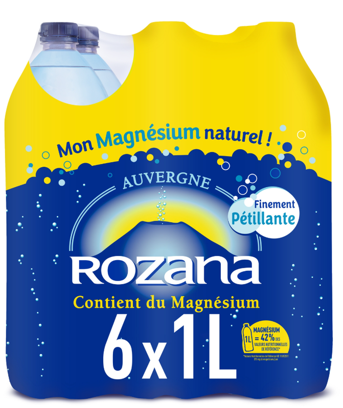 Rozana eau minérale gazeuse le pack de 6x1l - vue 2