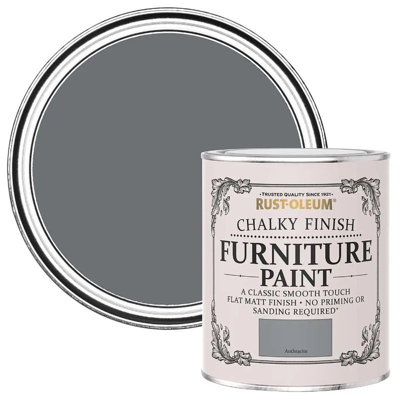 CHALKY FURNITURE PAINT ANTHRACITE 750ML