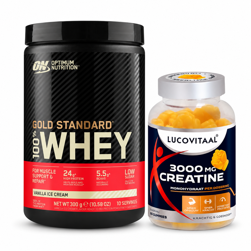 Optimum Nutrition Lot de gummies de créatine Whey & Lucovitaal