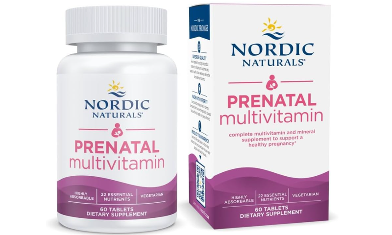 Nordic Naturals Multivitamin Daily Wellness Support Prenatal Tablets - 60 Tablets