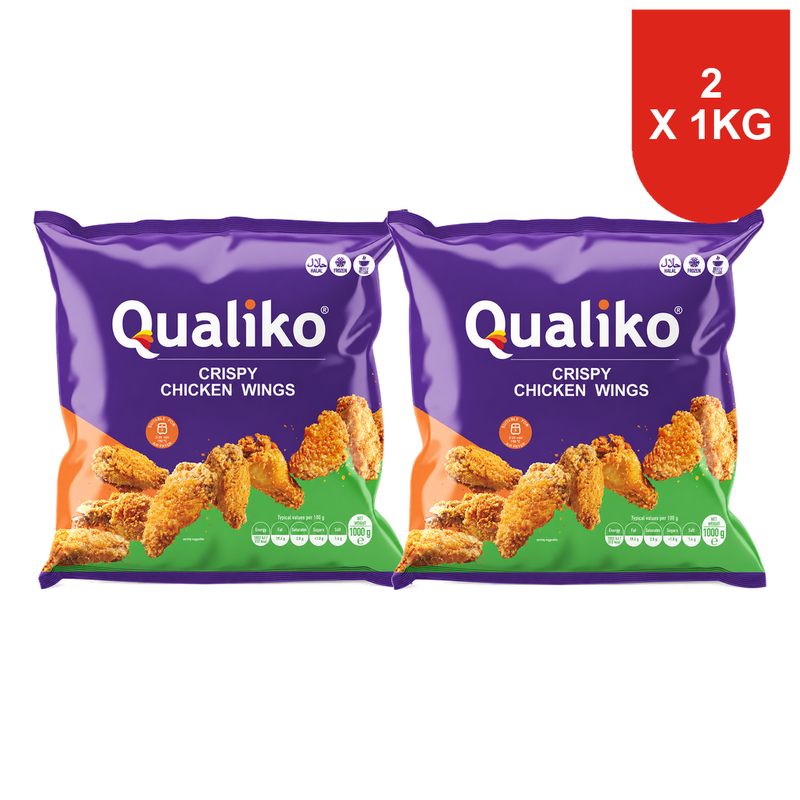 Qualiko diepvries krokante kippenvleugels 1 kg x 2