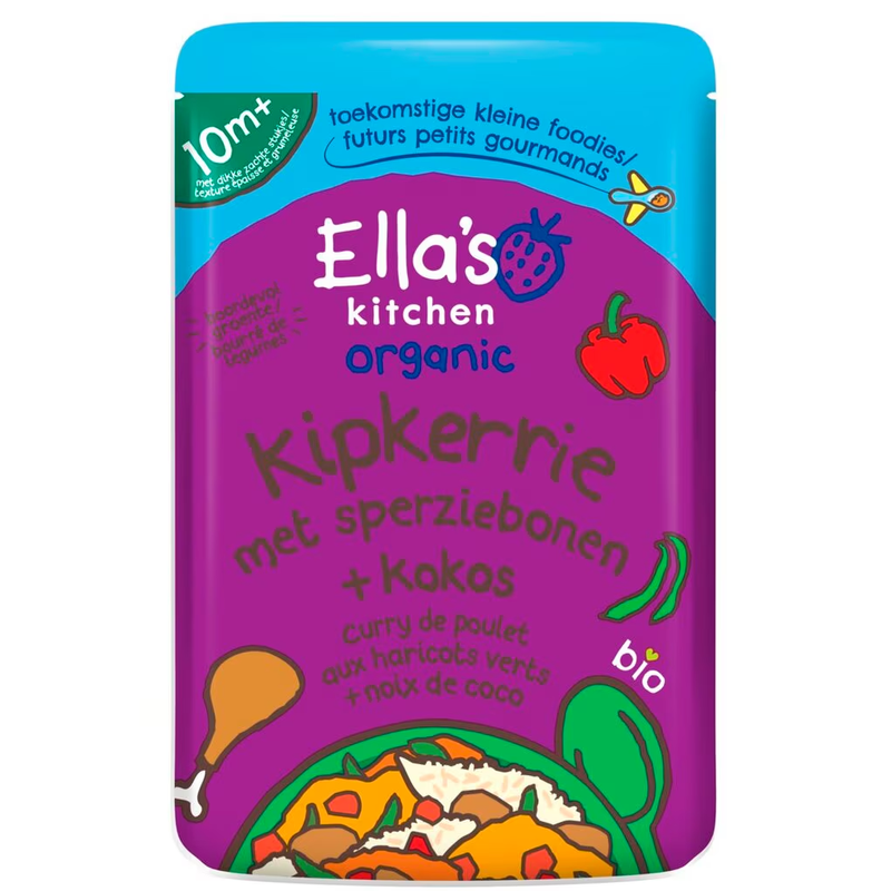 Ella's Kitchen BIO Kip Kerrie Sperziebonen Kokos 190 g