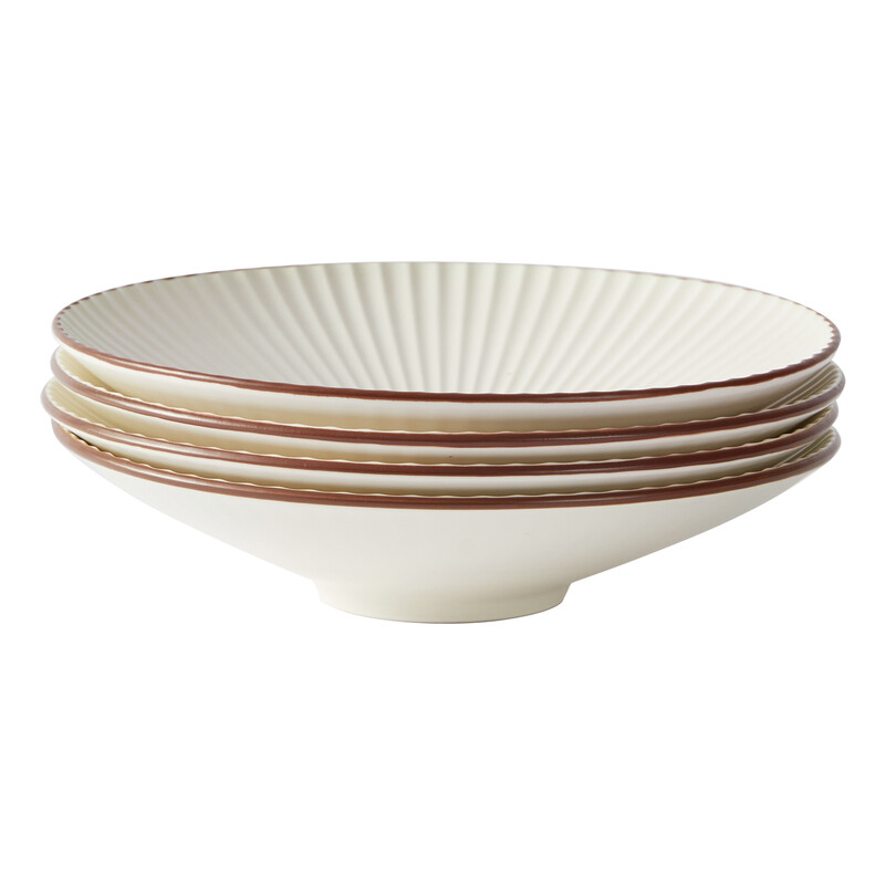 Jiwoo Collins 10" Schüssel Glänzend Beige Im Set (4 Stück/Set)