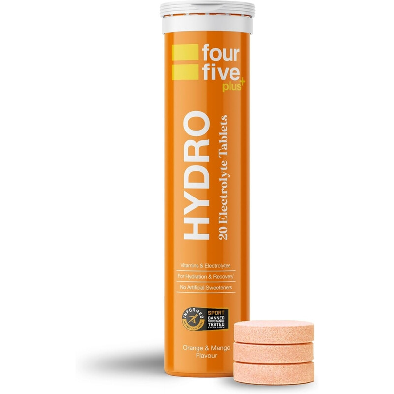 Fourfive Orange Electrolyte Hydration Support Tablets & Mango Flavour - 20 Tablets