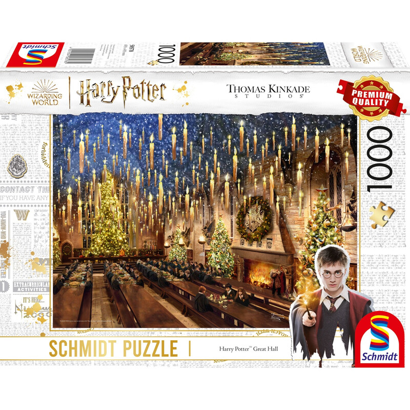 Schmidt® Spiele 58578 Erwachsenenpuzzle Thomas Kinkade Studios Wizarding World, Harry Potter™, Great Hall 1000 Teile ab 12 Jahre