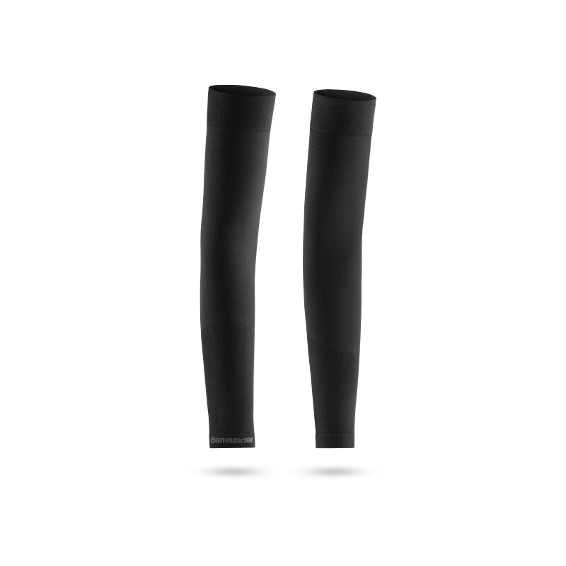 Beneunder summer high-elasticity sun protection sleeve ES370 unisex cycling outdoor sports commuting - midnight black - F (one size)