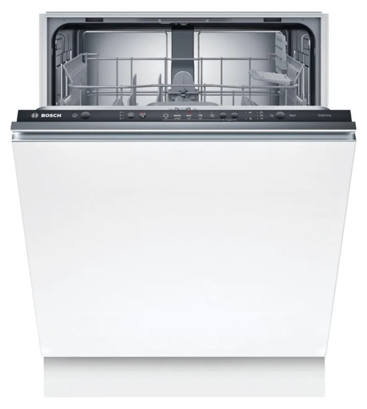 Bosch Serie 2 SMV25AX06E vollintegriertes Geschirrspüler, 12 Maßgedecke, 48 dB, EcoSilence Drive, AquaStop, Weiß