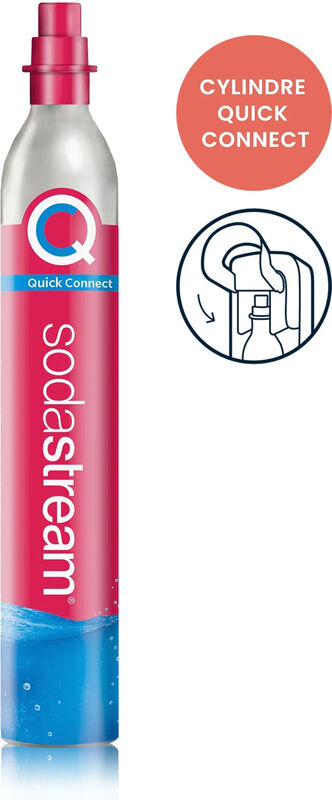 Recharge CO2 SODASTREAM 1132120410 – Cylindre Quick Connect, Jusqu'à 60 L - vue 3