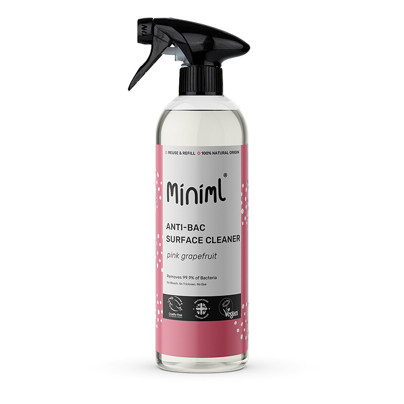 Miniml Pink Anti-Bac Surface Cleaner - Grapefruit 750Ml