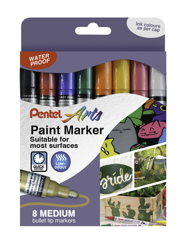 Medium Paint Marker Standard Colours Pack of 8