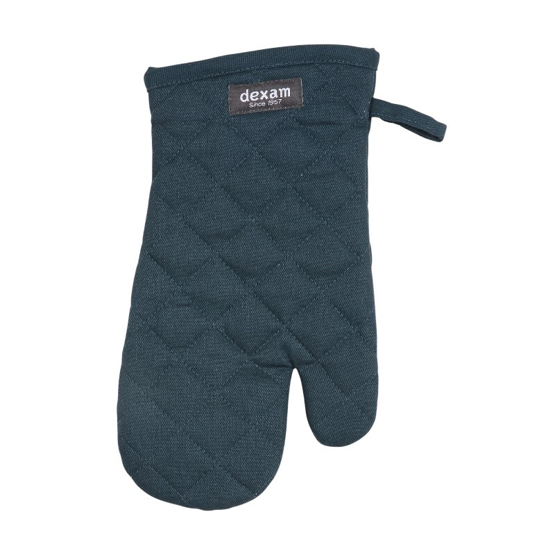 Dexam enkele ovenhandschoen Love Colour 100% katoen inktblauw