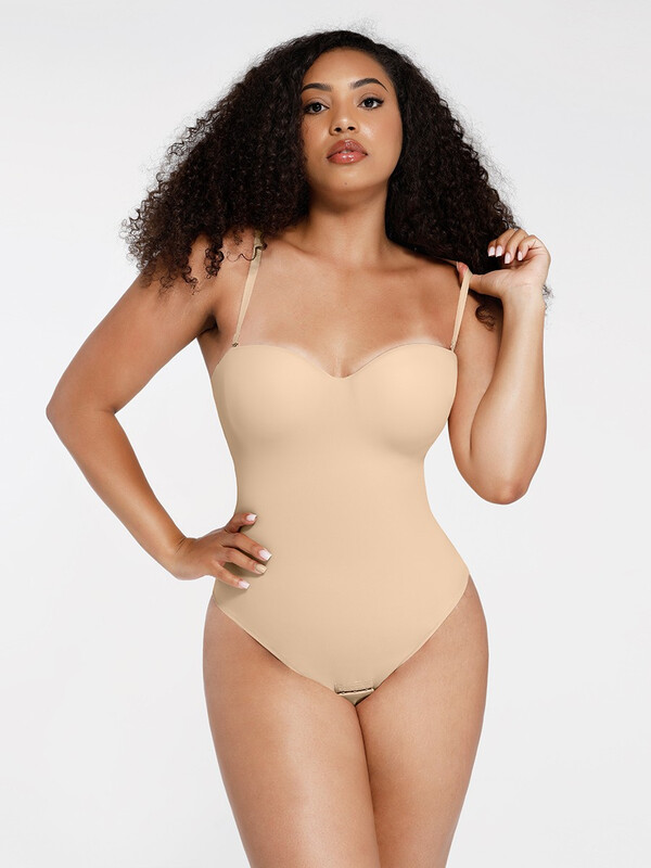 One-Piece Underwire Strap Removable Anti-Slip Waist And Abdomen Underwire Shaping Tho