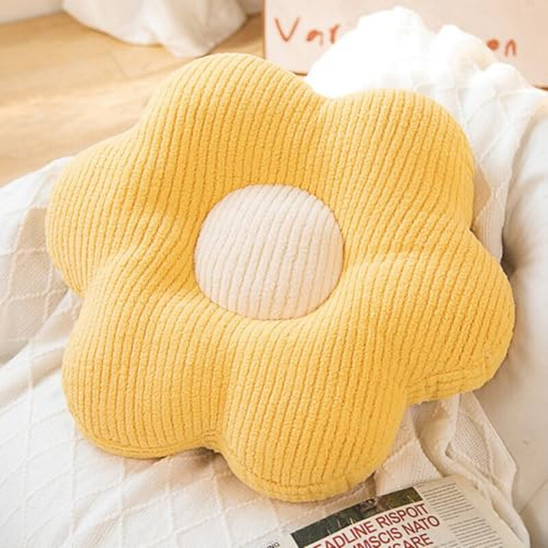 Flower-Shaped Cute Floor Pillow Flower Chair Cushions Reading Meditation Floor Pillow