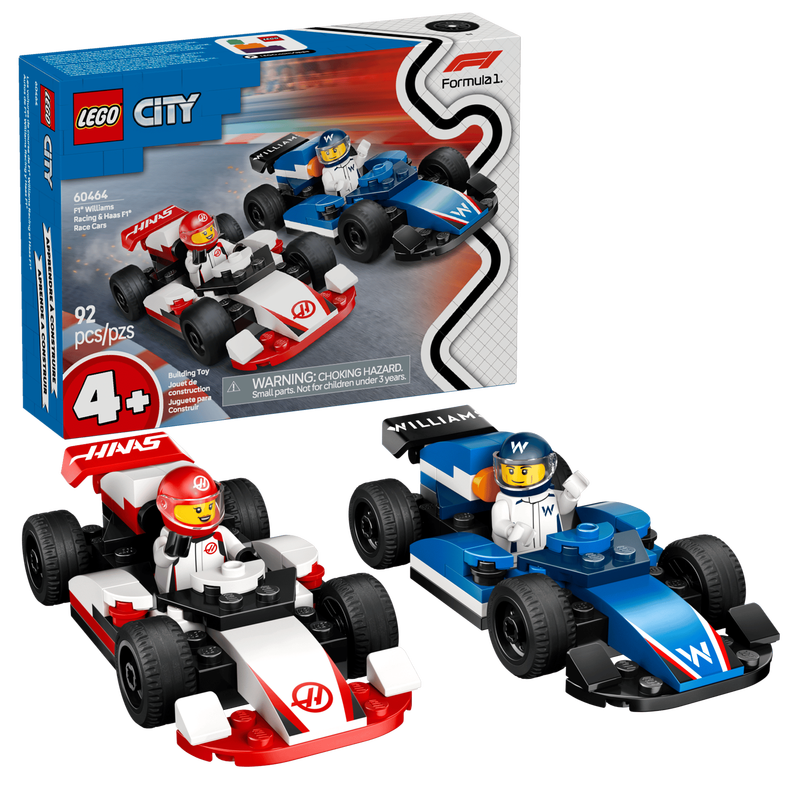 LEGO City 60464 F1® Williams Racing&Haas F1® Racewagens