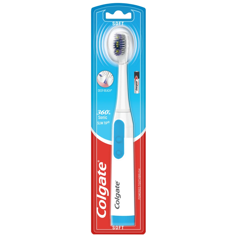 Colgate 360 Sonic Slim Tip Battery Powered Toothbrush