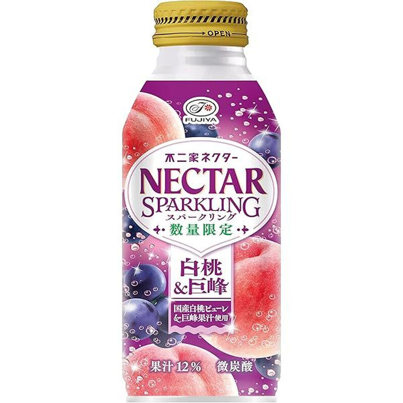 Nectar Sparkling White Peach & Kyoho Grape Juice Drink 380ml