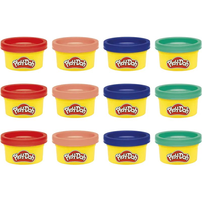 Hasbro Play-Doh Spielknete Partydosen 4 Farben Mit Aufkleber 12 Stück - Image 9