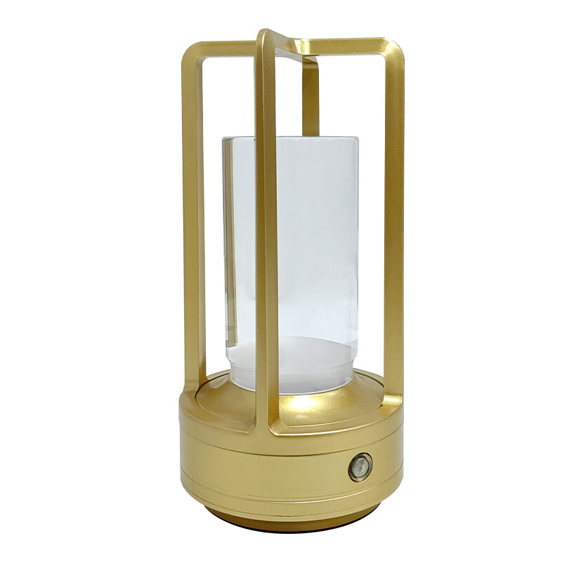 Arlgsite Metal Table Lamp, Modern and Elegant Lamp, Warm, Cold and Neutral White Light Modes, Stepless Dimmable, Ideal for Garden Evenings or Cosy Atmosphere