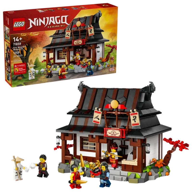 Ninjago 71858 Four Weapons Blacksmith 15th Anniversary Set
