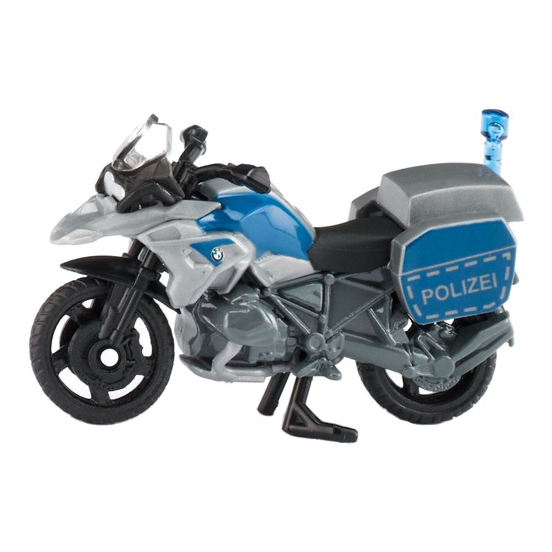 Siku motorfiets speelgoedvoertuig - zwart, blauw, grijs, 26 cm
