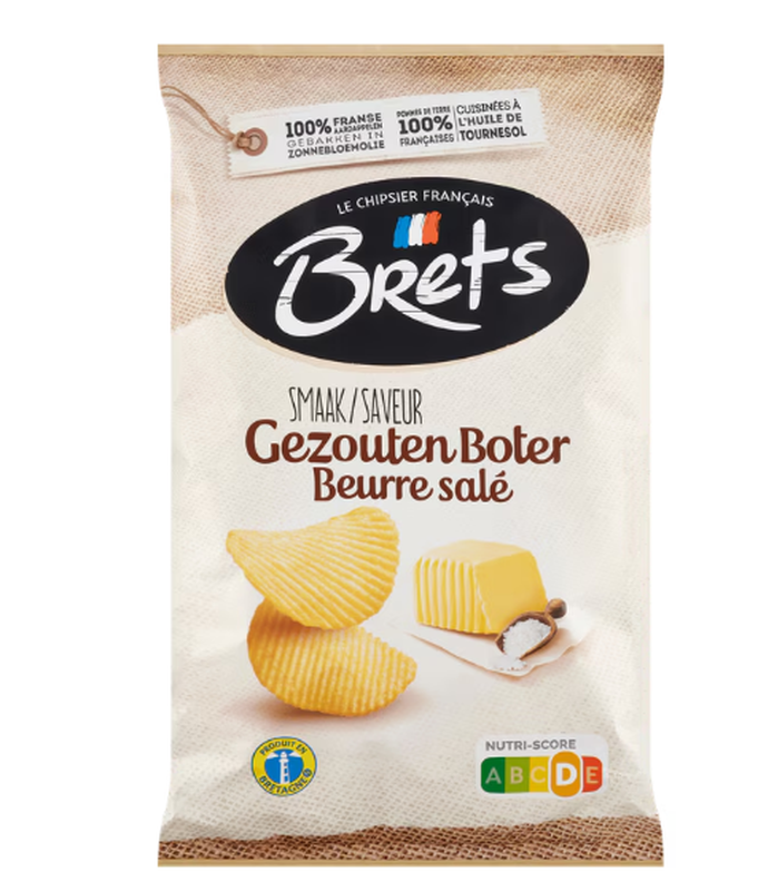 Brets Gezouten Boterchips 125 g