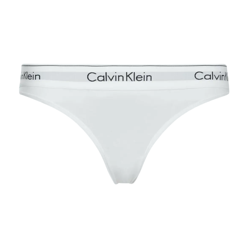 CALVIN KLEIN Culotte bikini en coton moderne - Blanc - Femme - Taille L