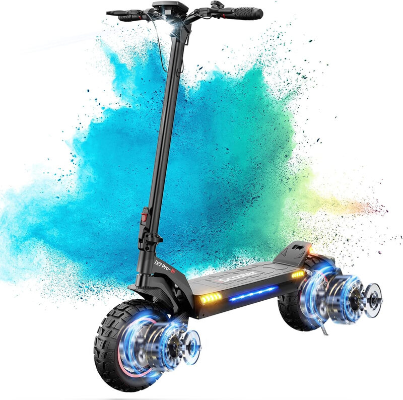 Electric Scooters Adult,iX7Pro Dual Powerful Motor, 40-80km Range Fast Electric Scoot