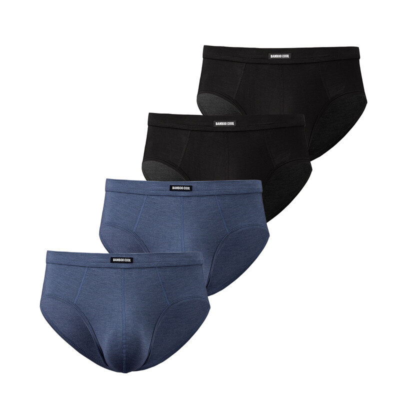 Men's Underwear Briefs Mens Pants Breathable Comfort Soft 3D Pouch Knickers S (4Pack)