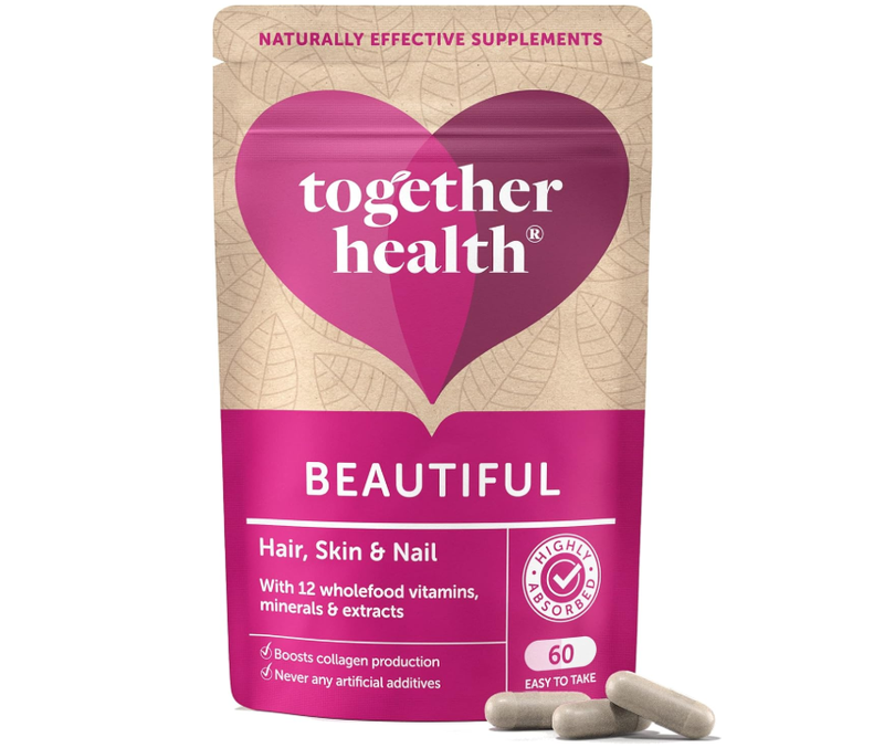 Together Health Beautiful Hair, Skin & Nails with Hyaluronic Acid & Silica Beauty Support Capsules - 60 Capsules